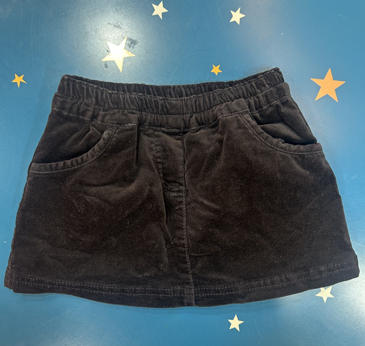 Gonnellina in velluto nero Benetton (3-4 anni) - Second Hand
