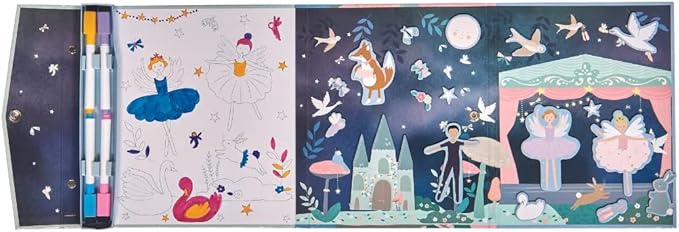 Gioco Magnetico bambini Multi Play - Ballerine - Floss & Rock