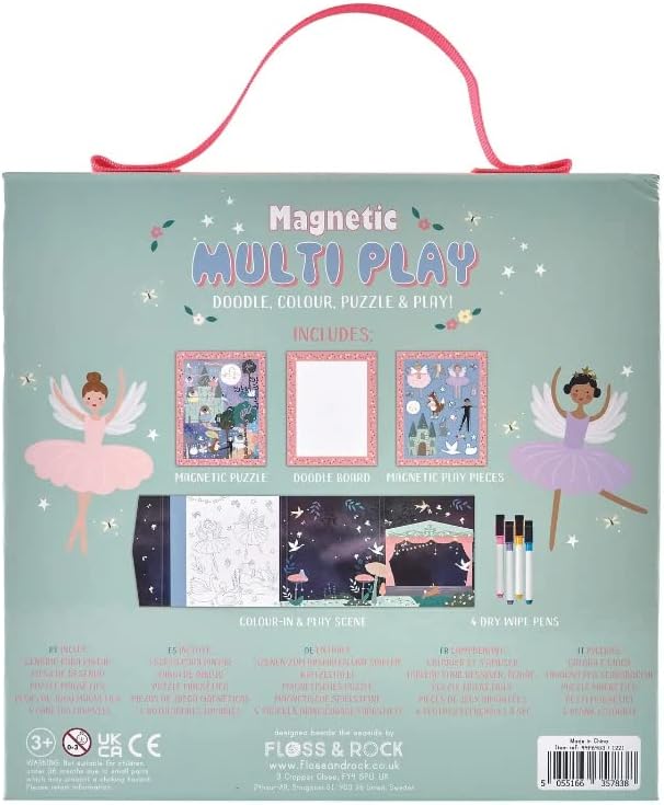 Gioco Magnetico bambini Multi Play - Ballerine - Floss & Rock