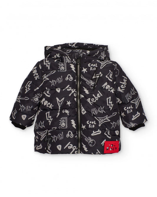 Giacca imbottita Boy TucTuc – Stile Rock con effetto luminoso