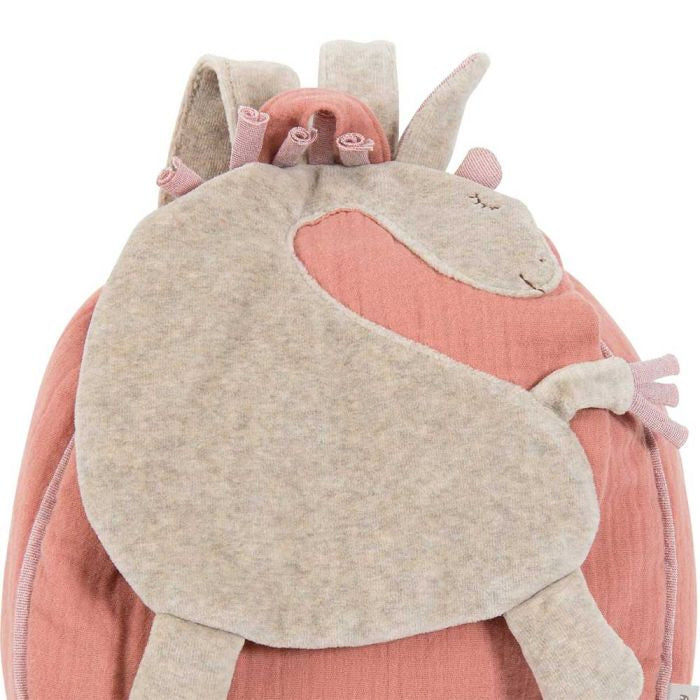 Zaino morbido giraffa bambini – Zainetto asilo in stoffa Moulin Roty