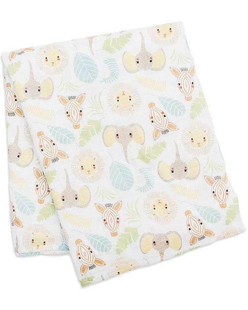Copertina Swaddle in Mussola di Cotone 120x120 – Morbida, Traspirante e Multiuso