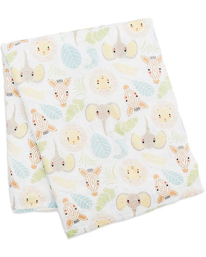 Copertina Swaddle in Mussola di Cotone 120x120 – Morbida, Traspirante e Multiuso