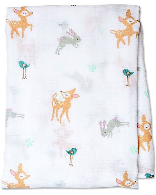 Copertina Swaddle in Mussola di Cotone 120x120 – Morbida, Traspirante e Multiuso