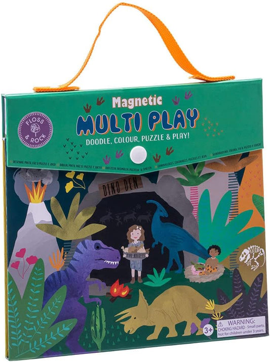 Gioco Magnetico bambini Multi Play - Dinosauri - Floss & Rock