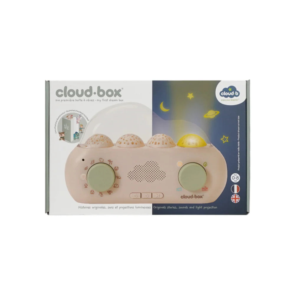 CloudBox™ – Cantastorie con Proiettore Luminoso, Melodie e Rumori Bianchi (36 Storie + Registrazione Voce)
