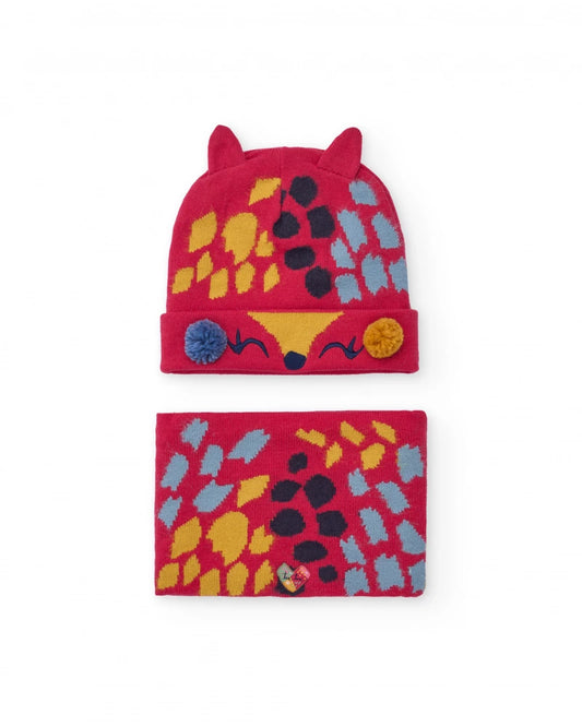 Pack Cappello e Collo TucTuc  Girl – Red Fantasy