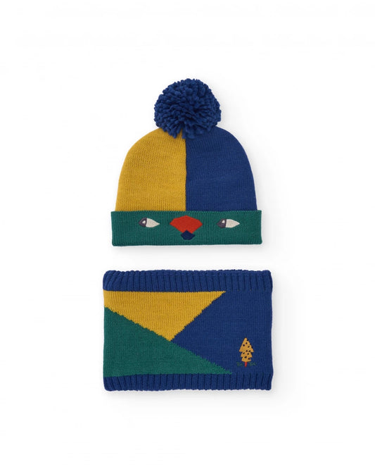 Pack Cappello & Collo TucTuc Boy – Color Block Fun