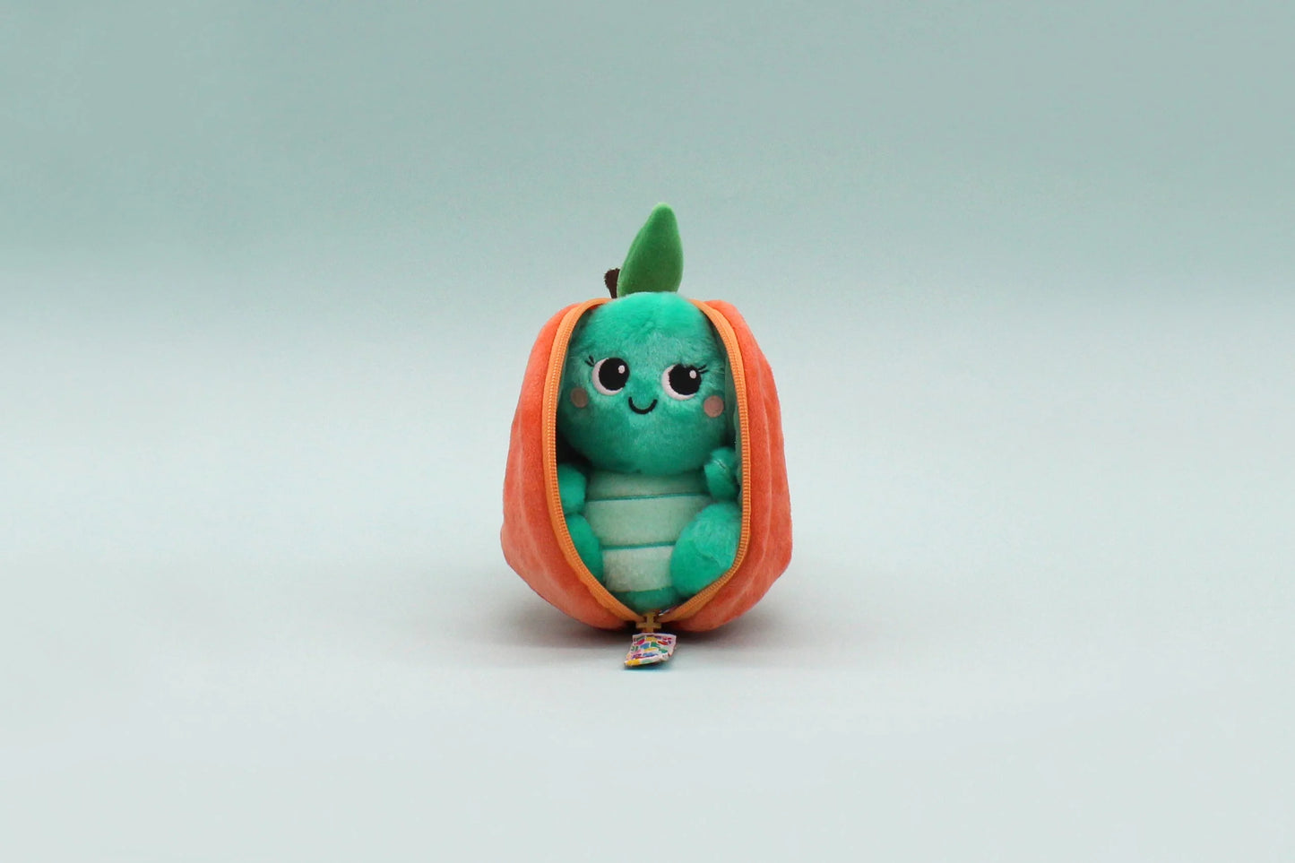 Peluche trasformabile 2 in 1 con zip – Tartaruga/Pesca