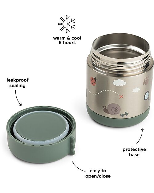 Contenitore Termico Cibo Bambino in Acciaio Inox 300 ml – Done By Deer