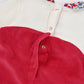 Pagliaccetto Newborn Ciniglia con Orsetto e Colletto Floreale – Rosso Ciliegia