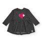 Vestito Girl grigio TucTuc con cuori Girl
