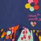 Vestito in maglia Blu Navy con fiori - TucTuc Girl